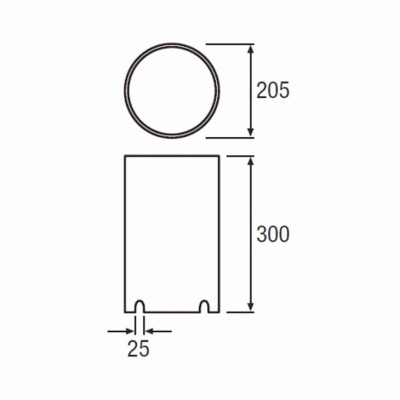AQUALED 2 XL pre-recessed tube монтажний бокс Osram