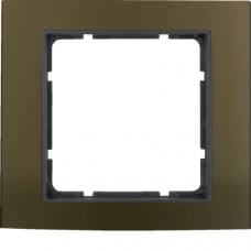 Рамка Berker 1Х КОРИЧНЕВАЯя/антрацит B.3 (10113001)