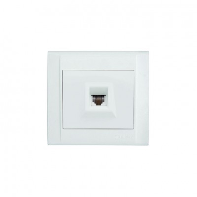 42001014 Розетка TF ЄВРО Defne/белая Makel