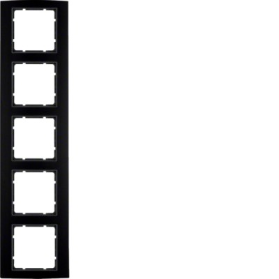 Рамка Berker 5Х черная/антрацит B.3 (10153005)