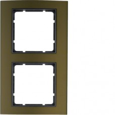 Рамка Berker 2Х КОРИЧНЕВАЯя/антрацит B.3 (10123001)