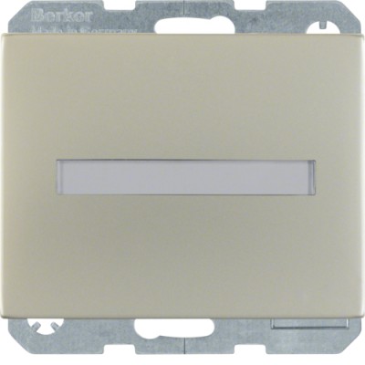 Розетка Berker с з/к, крышка, защист.конт., полем д / надп., нерж.сталь, 16А/250В K.5 (47527204)