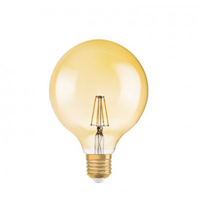 Светодиодная лампа OSRAM 1906LEDGlobe 4W/824 230V FILGD E27 филаментная Gold (4052899962071)