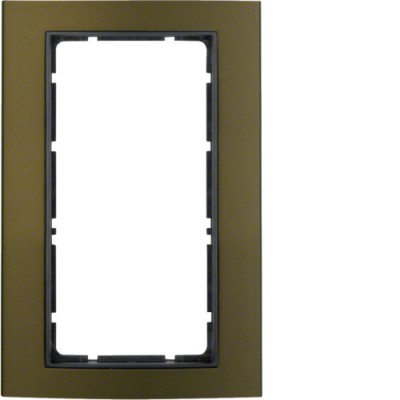 Рамка Berker з великим отвором КОРИЧНЕВАЯя/антрацит 1-кратна B. 3 (13093001)