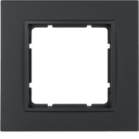 Рамка Berker 1Х пластиковыйя цвета антрацит B.7 (10116626)