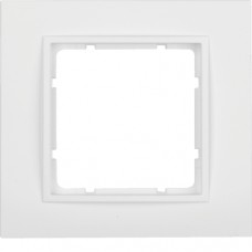 Рамка Berker 1Х пластиковыйя кольору підлогу.білизна B. 7 (10116919)