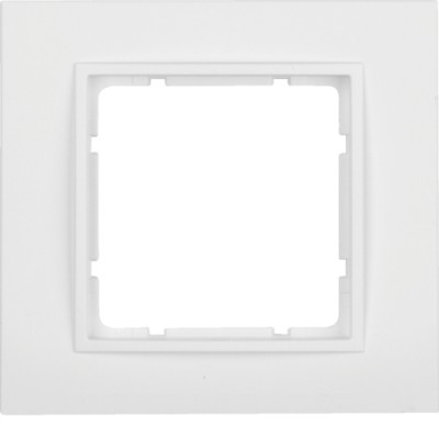 Рамка Berker 1Х пластиковыйя кольору підлогу.білизна B. 7 (10116919)