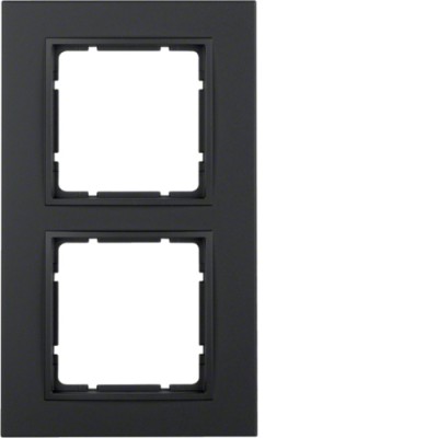 Рамка Berker 2Х пластиковыйя кольору антрацит B. 7 (10126626)