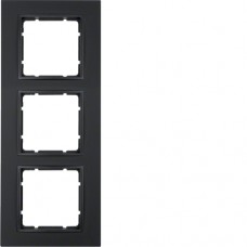 Рамка Berker 3Х пластиковыйя кольору антрацит B. 7 (10136626)