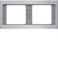 Рамка Berker 2Х горизонтальнаяя, алюміній, K. 5 (13637003)