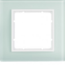 Рамка Berker 1Х стеклянная цвета пол.белизна B.7 (10116909)