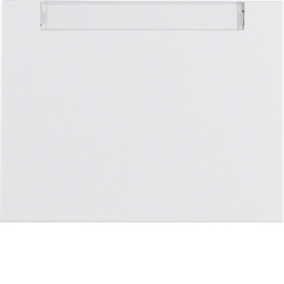 Клавиша Berker 1Х с полем д/надписи, пол.белизна, K.1 (14267009)