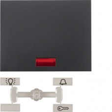 Клавиша Berker 1Х с линзами, антрацит, K.1 (14157006)