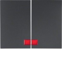 Клавіша Berker 2Х з лінзою, антрацит, K. 1 (14377006)