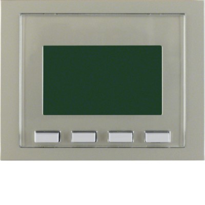 Таймер Berker Easy с дисплеем, стальной лак, K.5 (17357004)