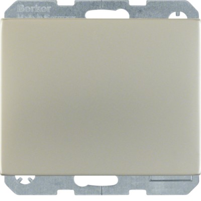 Розетка Berker с з/к, крышка, защ.контактов, нержавеющая сталь, 16А/250В K.5 (47517104)