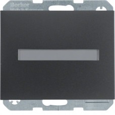 Розетка Berker с з/к, крышка, защ.контактов, поле д/надписи, антрацит, 16А/250В K.1 (47527206)