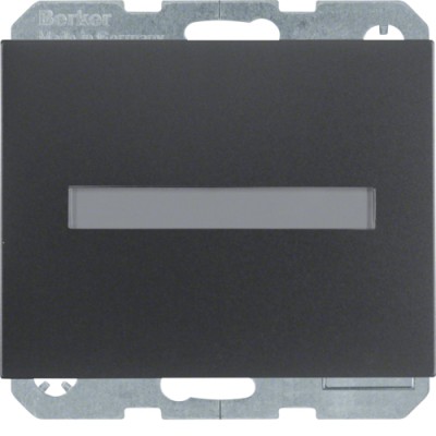 Розетка Berker с з/к, крышка, защ.контактов, поле д/надписи, антрацит, 16А/250В K.1 (47527206)