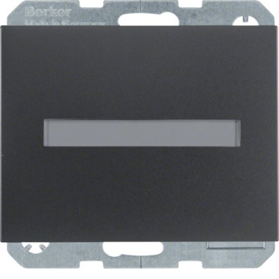 Розетка Berker с з/к, крышка, защ.контактов, поле д/надписи, антрацит, 16А/250В K.1 (47527106)