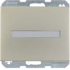 Розетка Berker с з/к, крышка, защ.конт., полем д / надп., нерж.сталь, 16А/250В K.5 (47527104)