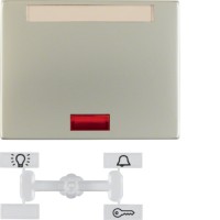 Клавиша Berker 1Х с линзами и полем д/надписи, нержавеющая сталь, K.5 (14157104)