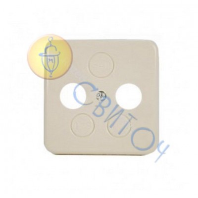 13005004 Лицьова панель для розеток ТВ/ТВ-САТ сл./кість REGINA