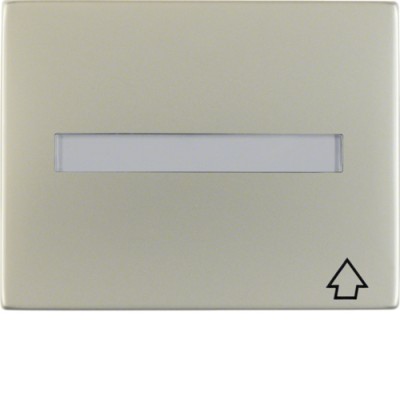 Рамка Berker з кришкою з полем д/надпису для панелі 50х50мм, нержавіюча сталь, K. 5 (11547104)