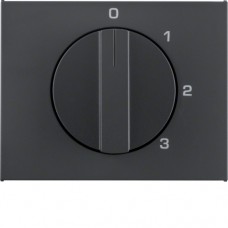 Центр.панель Berker для 3-уровн.выключателя з 0-полож., антрацит, к.1 (10877106)