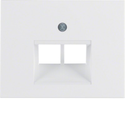 Накладка Berker для розетки UAE/E-DAT, підлогу.білизна, K. 1 (14097009)