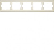 Рамка Berker 5Х белая, горизонтальнаяя, ARSYS (13930002)