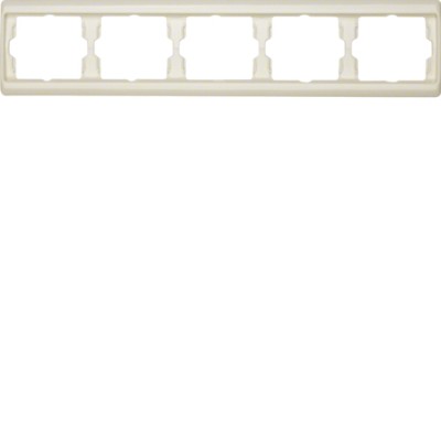 Рамка Berker 5Х белая, горизонтальнаяя, ARSYS (13930002)