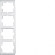 Рамка Berker 4Х пол.белизна, вертикальная, ARSYS (13430069)