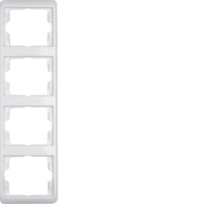 Рамка Berker 4Х пол.белизна, вертикальная, ARSYS (13430069)