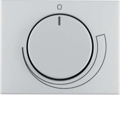 Накладка Berker для регулятора числа оборотов, алюминий, K.5 (11357203)