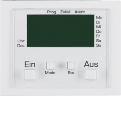 Таймер Berker с дисплеем и подключением датчика, пол.белизна, K.1 (17387109)