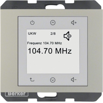 Radio Touch Berker без Спікера, K. 5 сталевий лак (28847004)