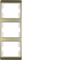 Рамка Berker 3Х золото, вертикальная, ARSYS (13340002)