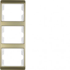 Рамка Berker 3Х золото, вертикальна, ARSYS (13340002)