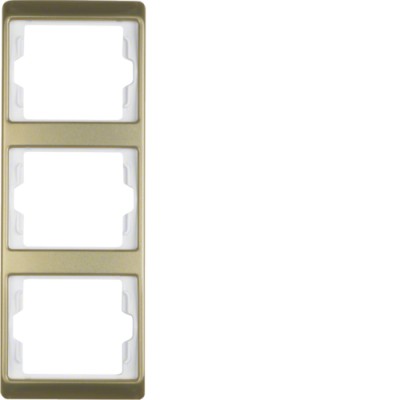 Рамка Berker 3Х золото, вертикальная, ARSYS (13340002)