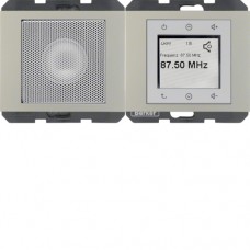 Radio Touch Berker с Спикером, стальной лак, K.5 (28807004)