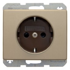 Розетка Berker с з/к, защ.контактов, бронза, 16А/250В ARSYS (47340001)