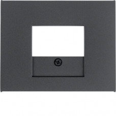 Накладка Berker для розеток для гучномовців, USB-розеток, антрацит, K. 1 (10357006)