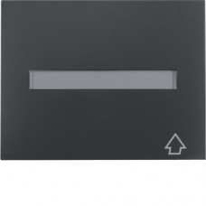 Рамка Berker з кришкою з полем д/надпису для панелі 50х50мм, антрацит, K. 1 (11547106)