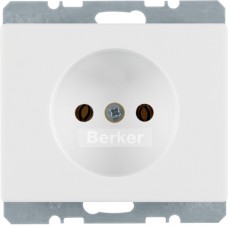 Розетка Berker без з/к, защ.контактов, пол.белизна, 16А/250В ARSYS (6161150169)