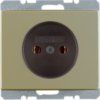 Розетка Berker без з/к, зах.контактів, бронза, 16А/250В ARSYS (6161140101)