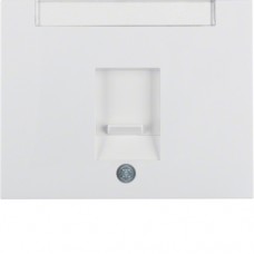 Накладка Berker для суппортов под модуль RJ12/RJ45, пол.белизна, K.1 (11707009)