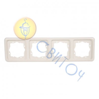 Рамка Hager 4-кратная белая REGINA (13012413)