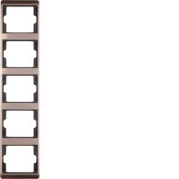 Рамка Berker 5Х бронза, вертикальна, ARSYS (13540001)