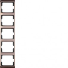 Рамка Berker 5Х бронза, вертикальная, ARSYS (13540001)