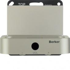 Док-станция Berker для iPod/iPhone, стальной лак, K.5 (28837004)